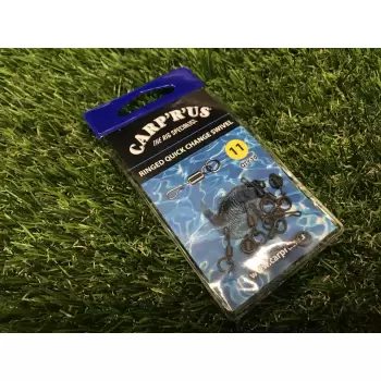 Carp'R'Us - Ringed Quick Change Swivel roz. 11 - krętlik do szybkiej wymiany z kółkiem